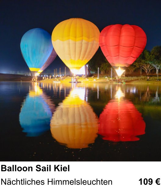 Inspirierender Fotoworkshop zu Balloon Sail Kiel: Nächtliches Himmelsleuchten