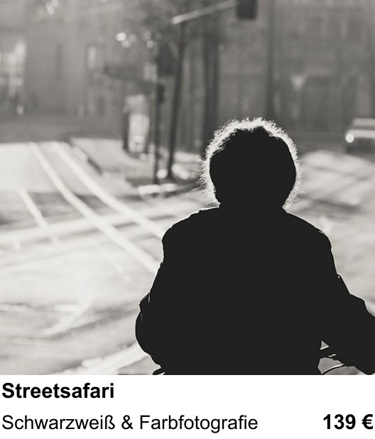 Praxisnaher Fotokurs Streetsafari in Düsseldorf
