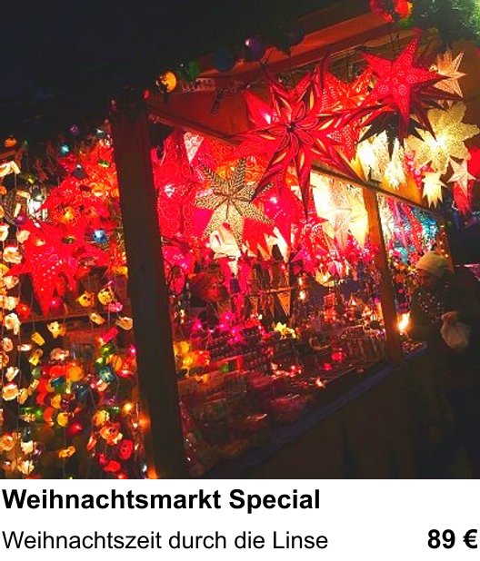 Praxisnaher Fotokurs Weihnachtsmarkt Special in Düsseldorf