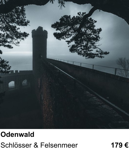 Inspirierender Fotoworkshop zu Odenwald: Schlösser & Felsenmeer