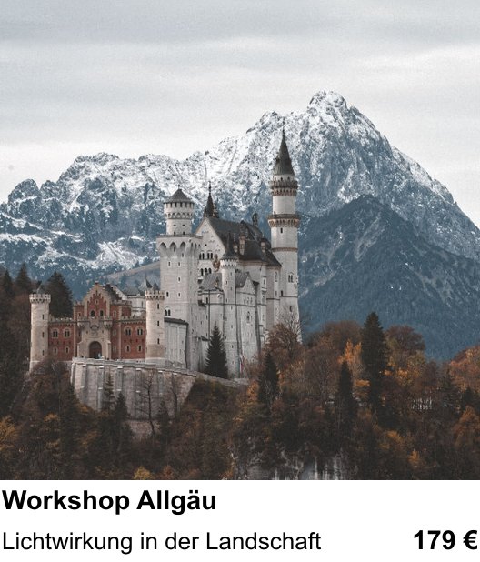 Inspirierender Fotoworkshop zu Workshop Allgäu: Lichtwirkung in der Landschaft